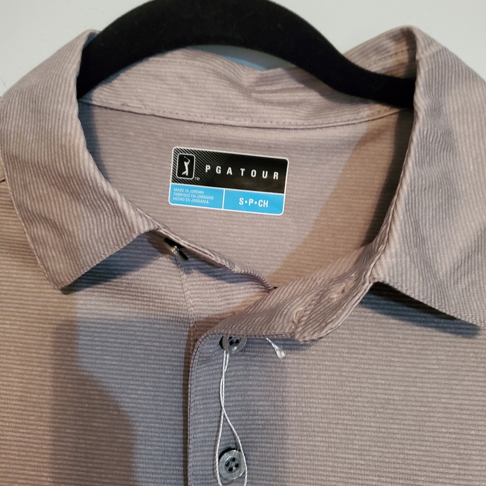 Pga golf shirt grey size small